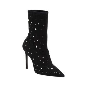 STUART WEITZMAN Made In Italy Suede Stretch Cosmic 100 Booties